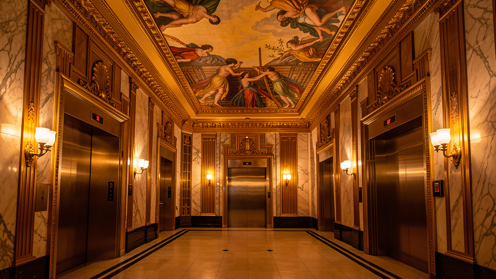 Art Deco lobby interior