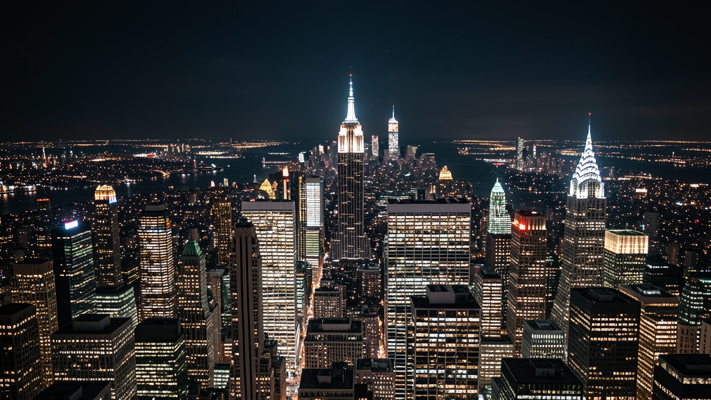 Midtown Manhattan at night