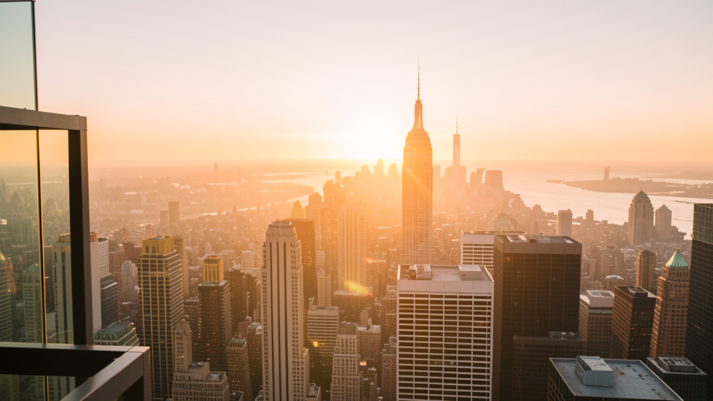 Sunrise over New York