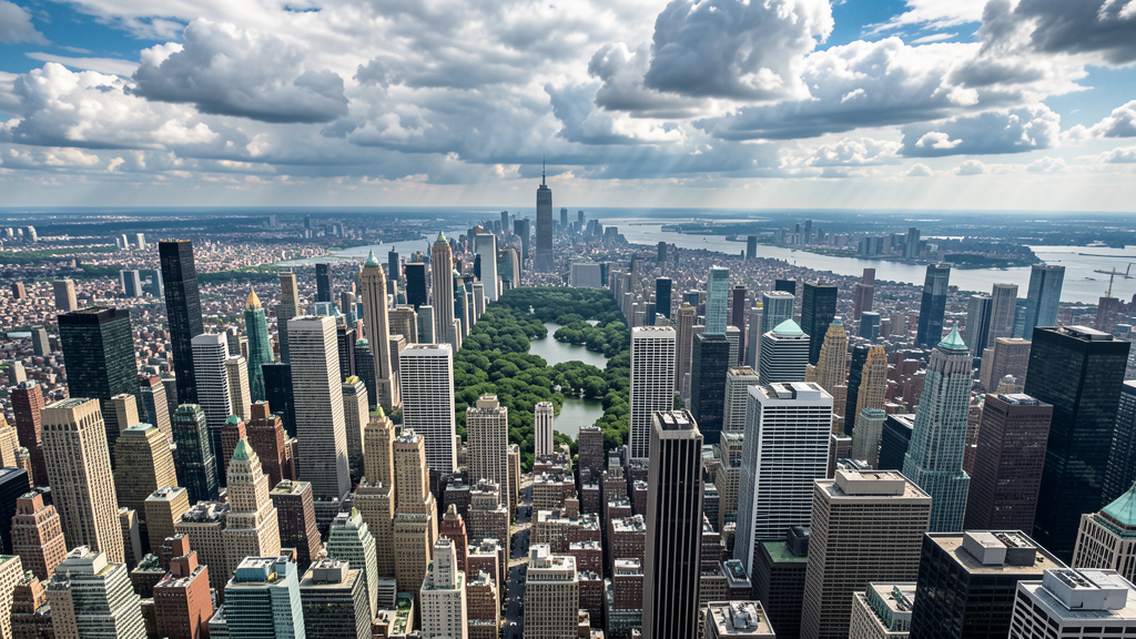 Aerial view of Manhattan